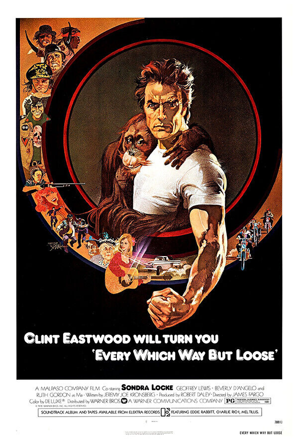Every Which Way but Loose - Clint Eastwood - Movie Poster - US Version