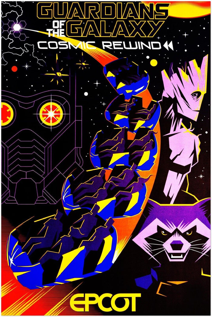 Disney Epcot Center Attraction Poster - Guardians of the Galaxy - D23