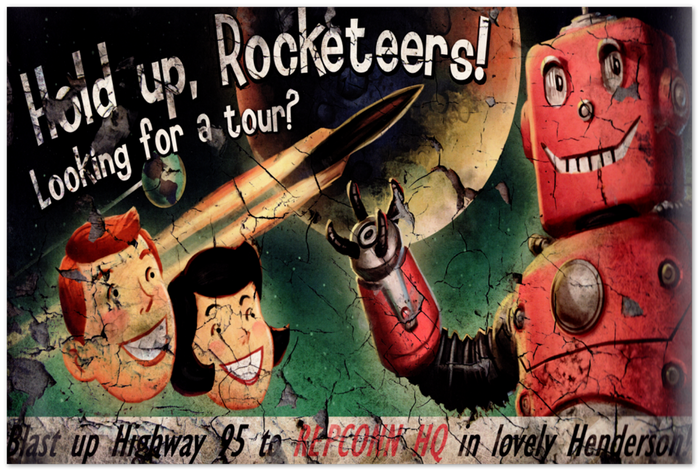 Fallout Poster Hold Up Rocketeers Video Game Poster Gaming