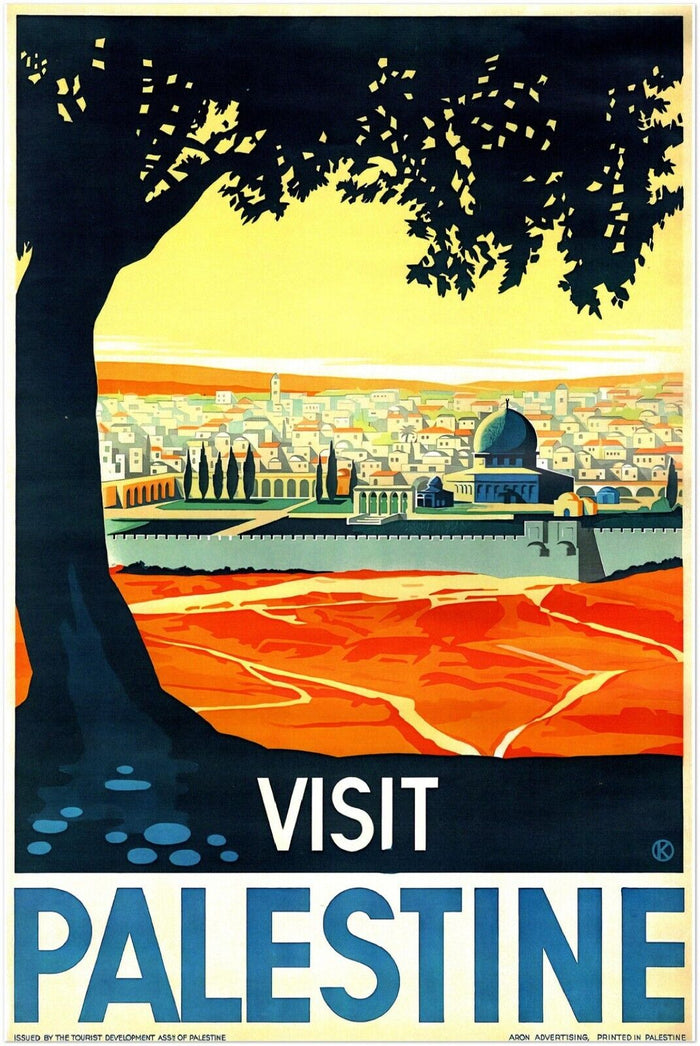 Welcome to Palestine - Vintage Travel Poster