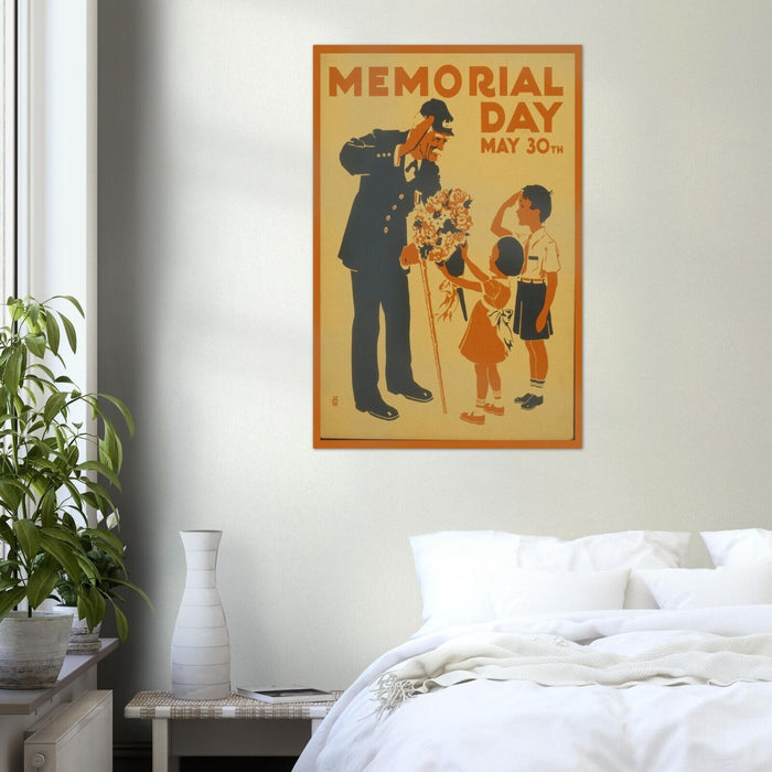 Memorial Day - World War 2 Era Poster - WW2 Vintage Poster