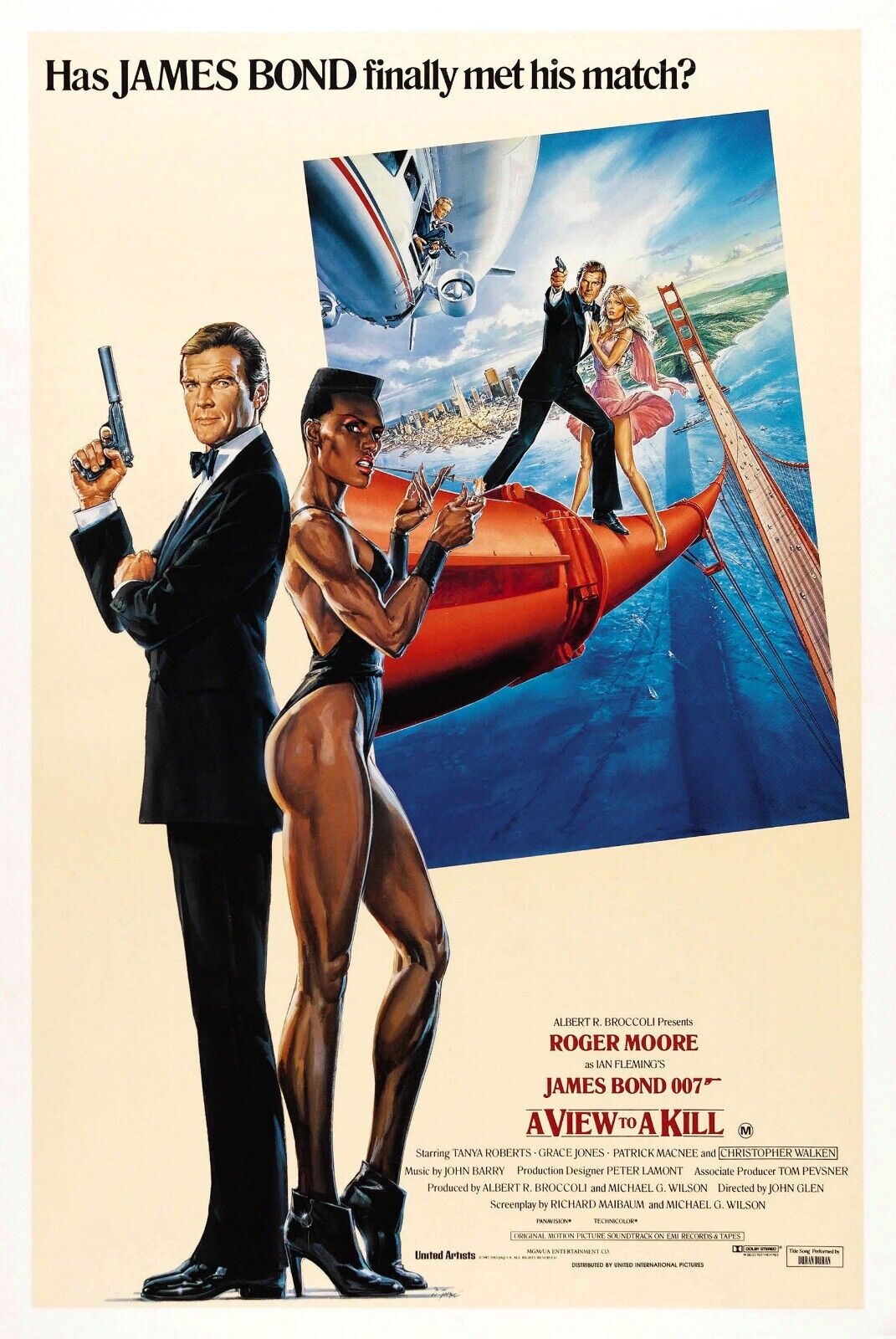 A View to a Kill - James Bond 007 Movie Poster - Roger Moore - US