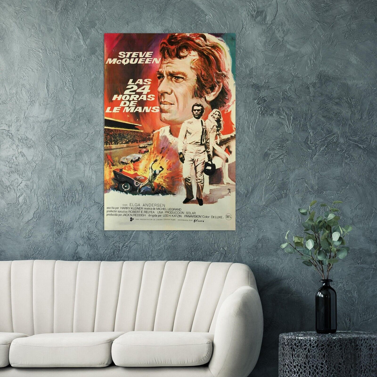 Steve McQueen - Movie Poster - The Man and Le Mans - Spanish Version #5