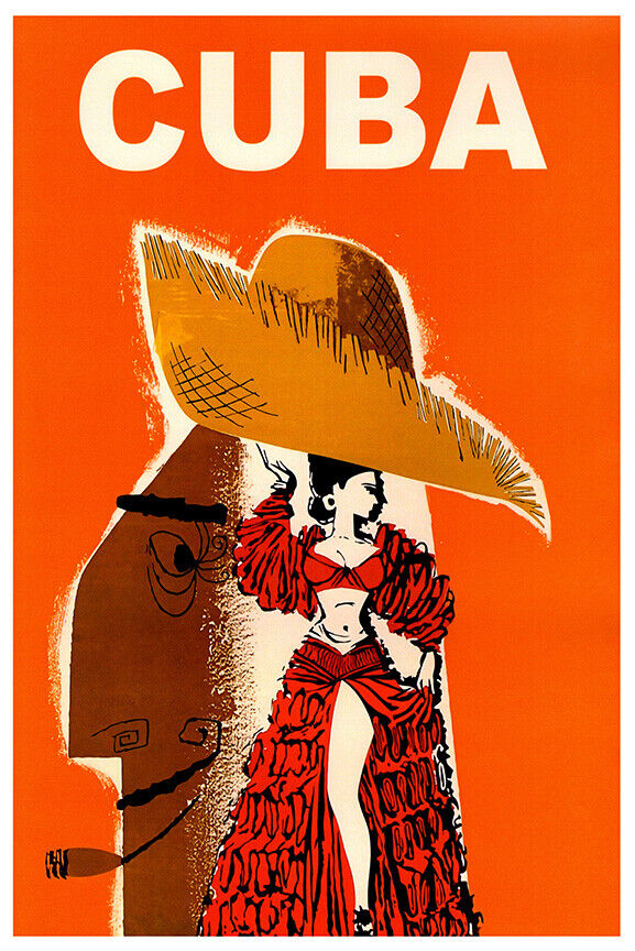 Cuba  - Vintage Travel Poster