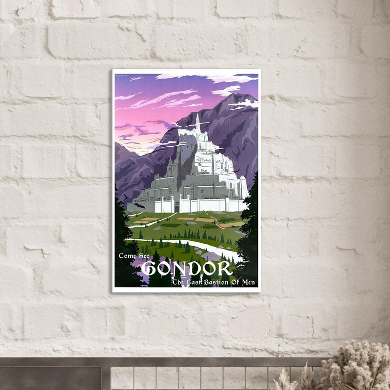 Come See Gondor   - Lord of the Rings Poster- The Hobbit - Travel Print