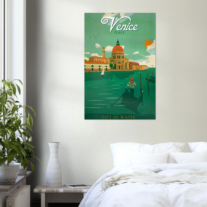 Venice - Italy - City of Water - Vintage Travel Poster