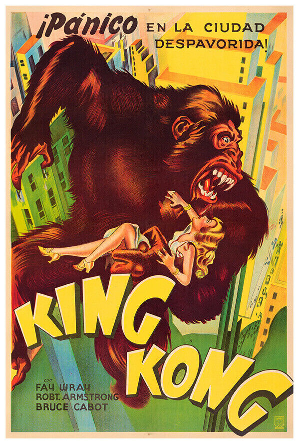 King Kong - 1933 - Argentinean Version - Vintage Classic Movie Poster