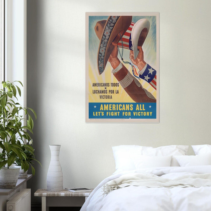 Latino - Spanish American - World War 2 Poster - WW2 Vintage Poster