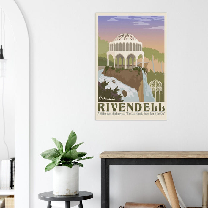 Welcome to Rivendell - Lord of the Rings Travel Poster