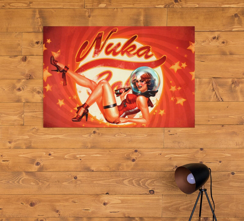 Fallout Poster Nuka Cola Cosmic Girl Pin Up Video Game Poster Gaming Fallout