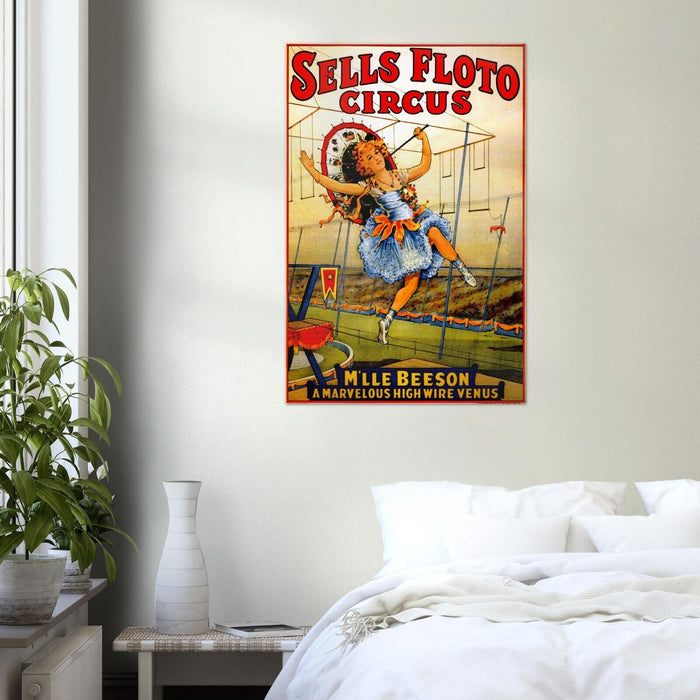 Circus, Clown, Carnivals Sells Floto Poster Vintage