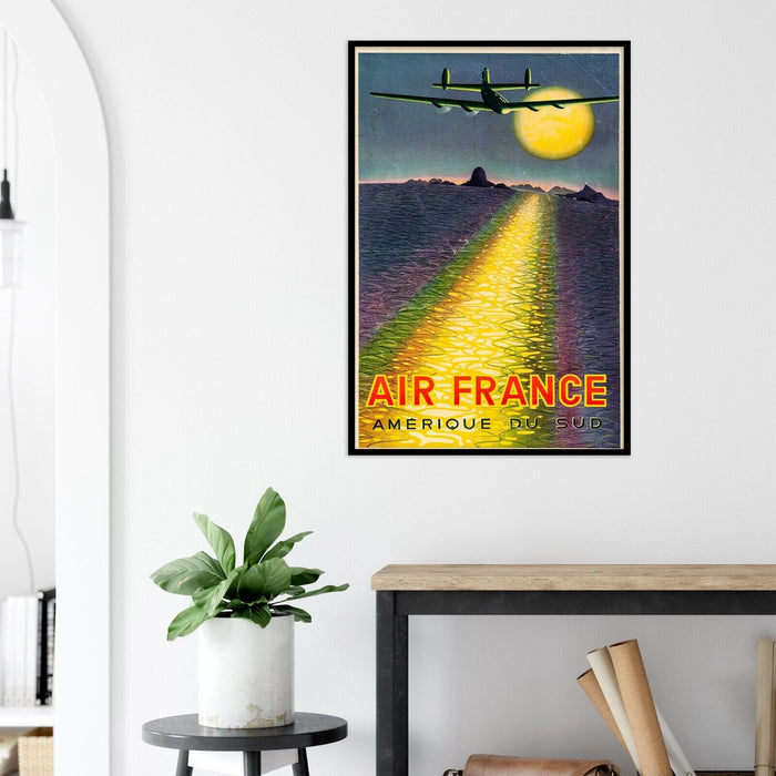 Air France - South America - Vintage Airline Travel Poster