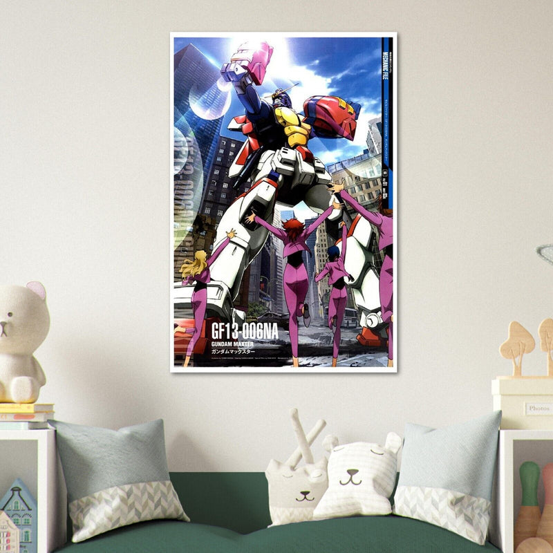 Gundam Maxster - GF13-006NA - Gundam Mechanical Poster - Japanese Anime Poster