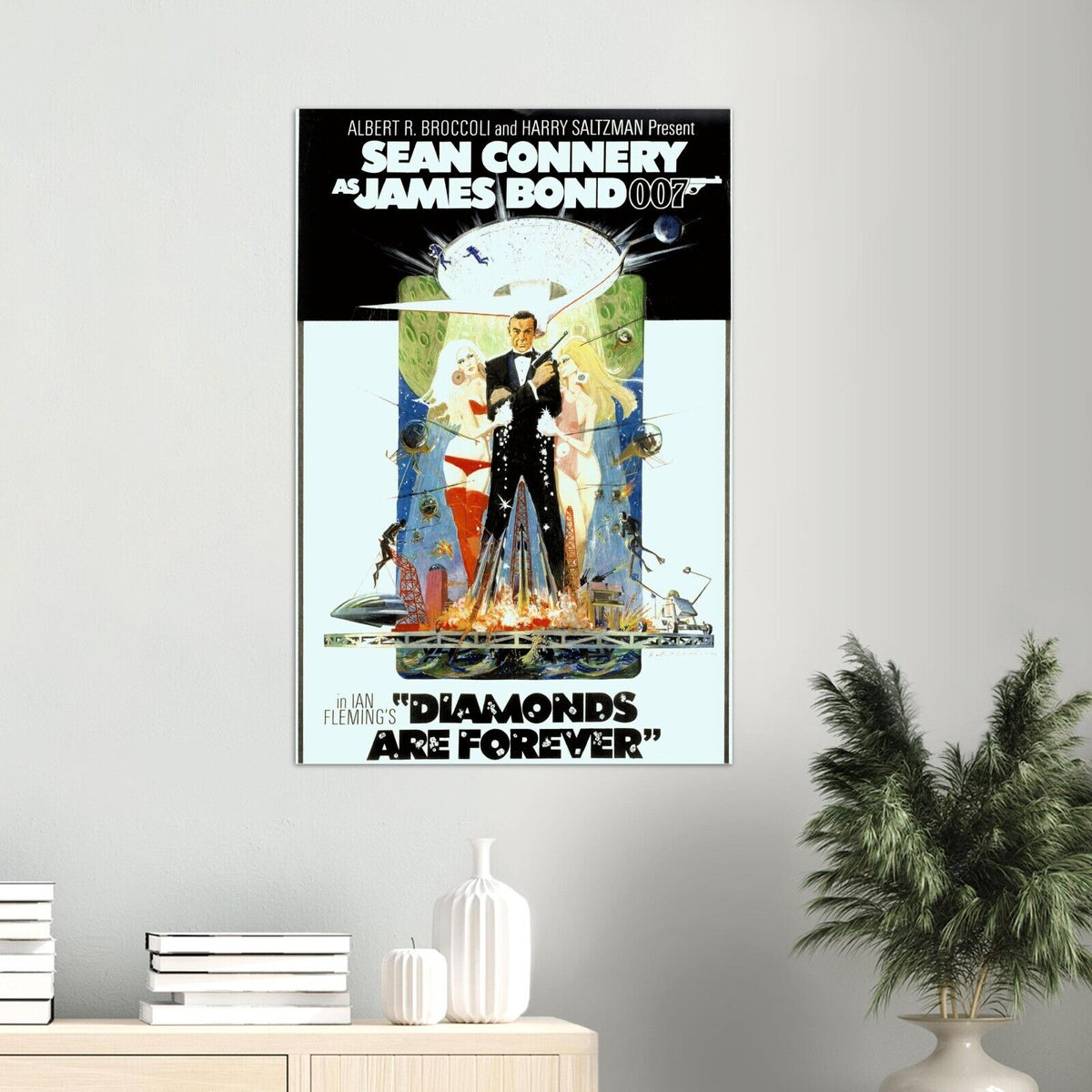 Diamonds are Forever - James Bond 007 Movie Poster - Sean Connery - US #1