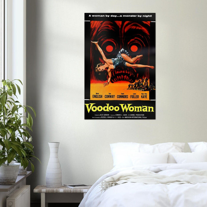 Voodoo Woman  - Vintage Horror Movie Poster