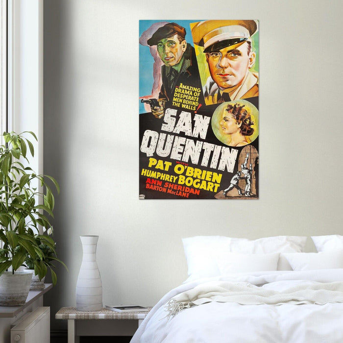 San Quentin - Vintage Movie Poster - Humphrey Bogart - Film Noir