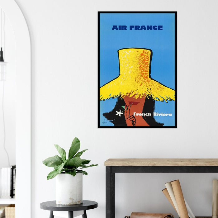 Air France - French Riviera - Version #2 - Vintage Airline Travel Poster