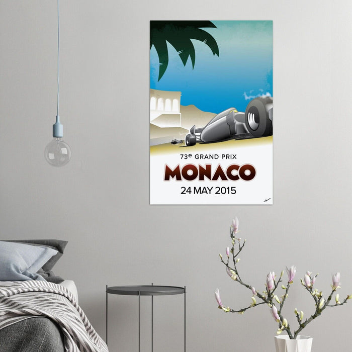 Monaco Grand Prix 2015 - Vintage Racing Travel Poster - Auto Posters