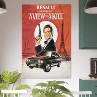 A View to a Kill - James Bond 007 Movie Poster - Roger Moore - Renault Ad