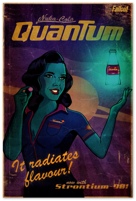 Fallout Poster Nuka Cola Quantum Video Game Poster Gaming Fallout