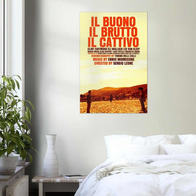 Clint Eastwood Poster The Good The Bad and The Ugly Movie Print, Italian Ver #2