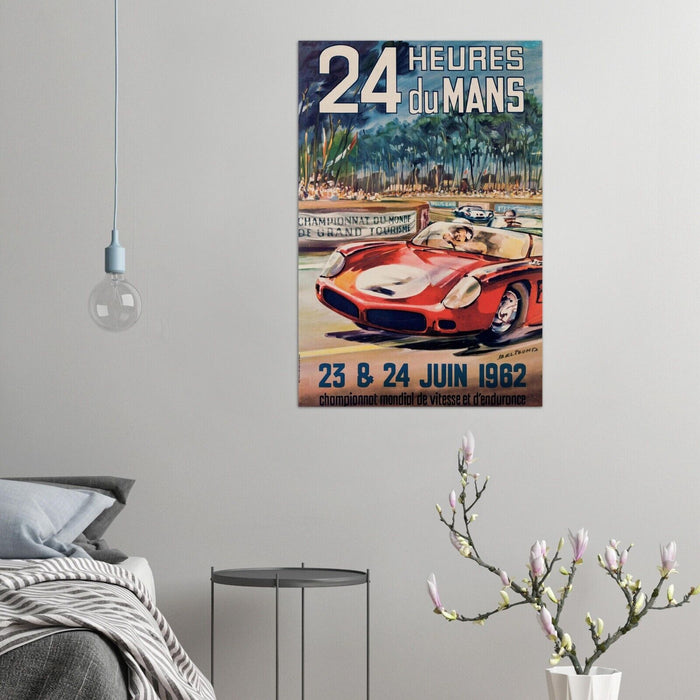 24 Heures Le Mans - 1962 - Vintage Racing Poster