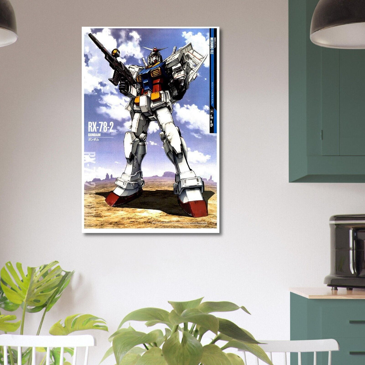 Gundam - RX-78-2- Gundam Mechanical Poster - Japanese Anime Poster