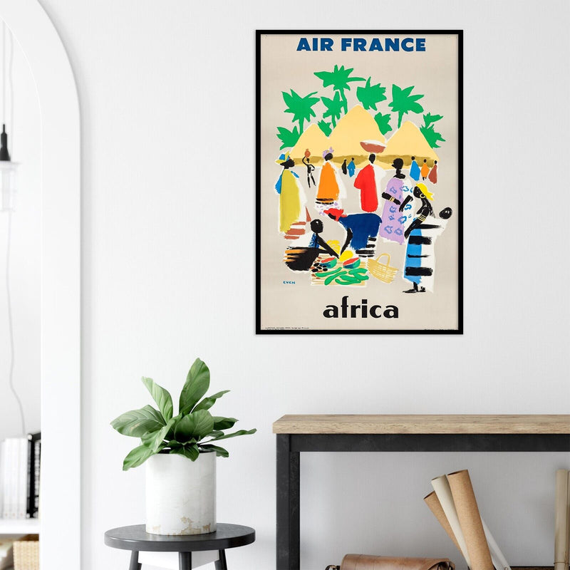 Air France - Africa - Version #2 - Vintage Airline Travel Poster