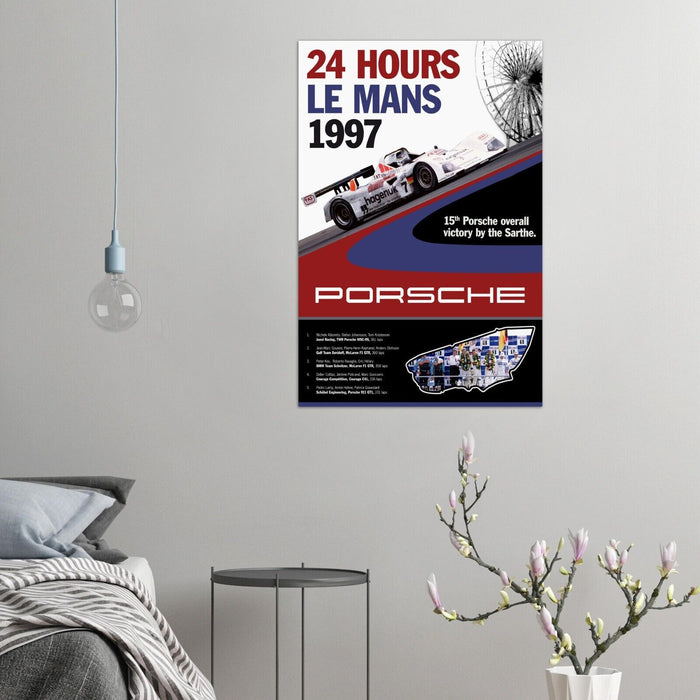 24 Heures Le Mans - 1997 - Vintage Auto Racing Poster