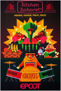 Disney Epcot Center Attraction Poster - Kitchen Kabaret - Disney World D23