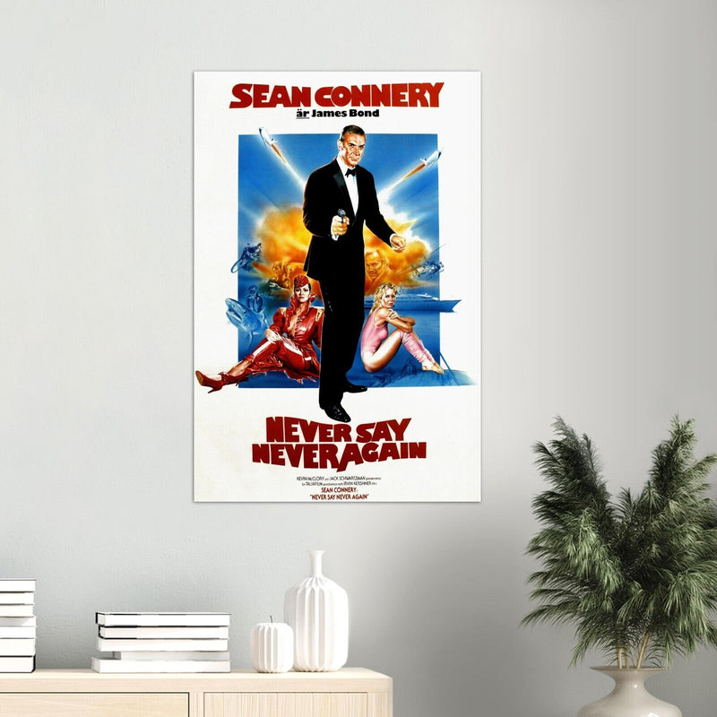 Never Say never Again- James Bond 007 Movie Poster - Sean Connery