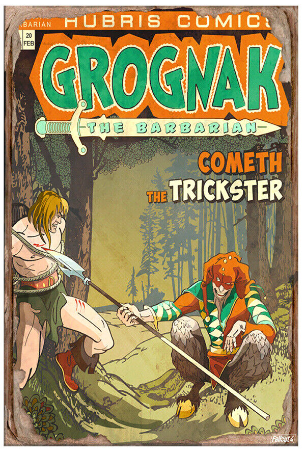 Grognak - Cometh the Trickster - Fallout 4 Poster