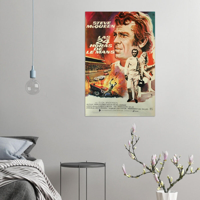 Steve McQueen - Movie Poster - The Man and Le Mans - Spanish Version #5