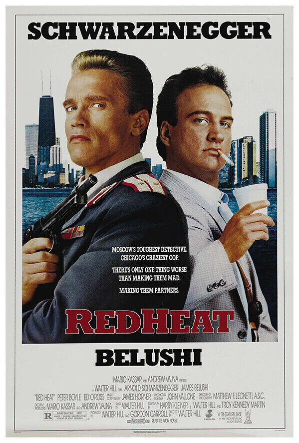Red Heat - Movie Poster - Arnold Schwarzenegger - US Version