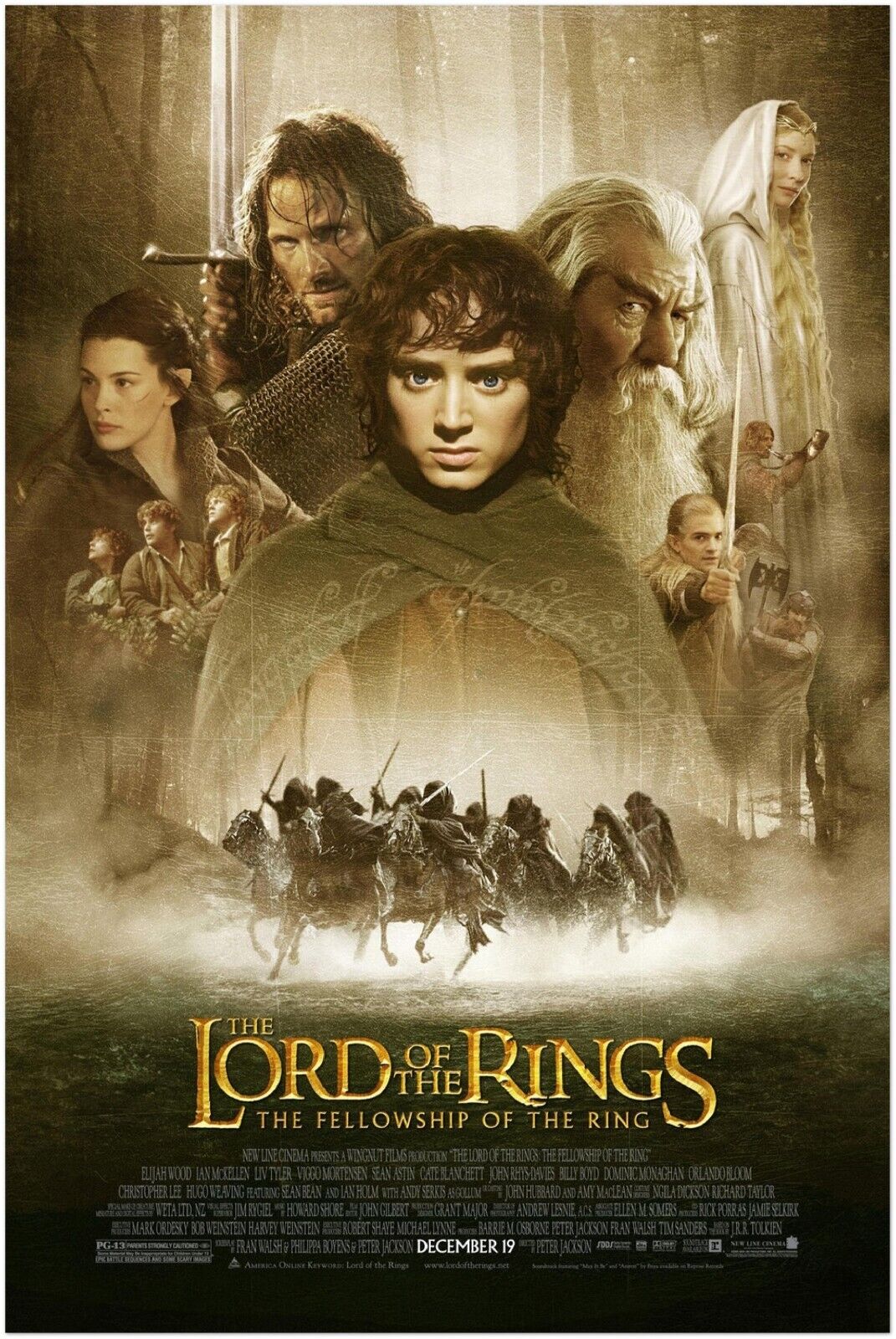 Fellowship of the Ring - Lord of the Rings Movie Poster - Teaser