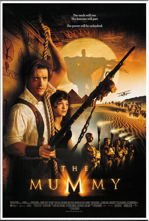 The Mummy - 1999 - Brandon Fraser - US Version - Movie Print, Wall Art, Vintage