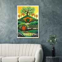 Visit Hobbiton - The Shire - Lord of the Rings Poster- The Hobbit