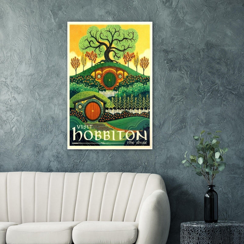 Visit Hobbiton - The Shire - Lord of the Rings Poster- The Hobbit