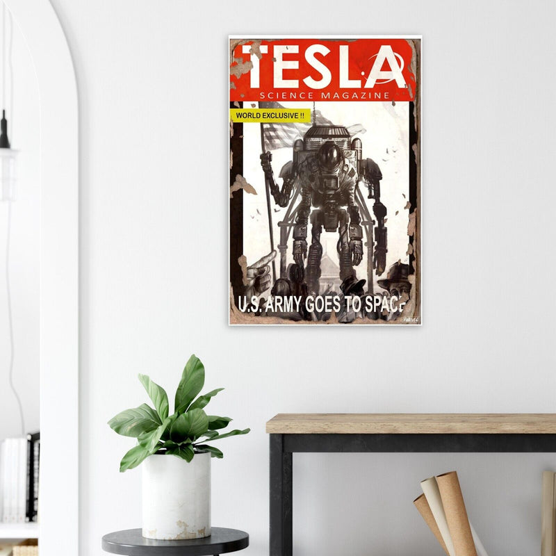 Tesla Science Journal - U.S. Army Goes to Space - Fallout 4 Poster