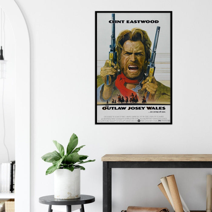 The Outlaw Josey Wales- Clint Eastwood - Movie Poster - US Version