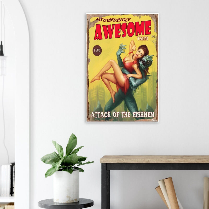 Astoundingly Awesome Tales - Attack of the Fishmen - Fallout 4 Poster