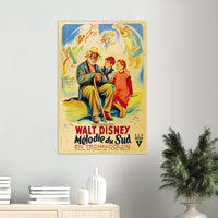 Song of the South - Disney Movie Poster Vintage - French Version