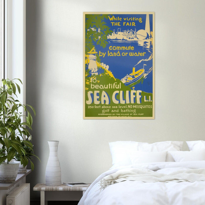 Beautiful Sea Cliff - Long Island, NY - Vintage Travel Poster