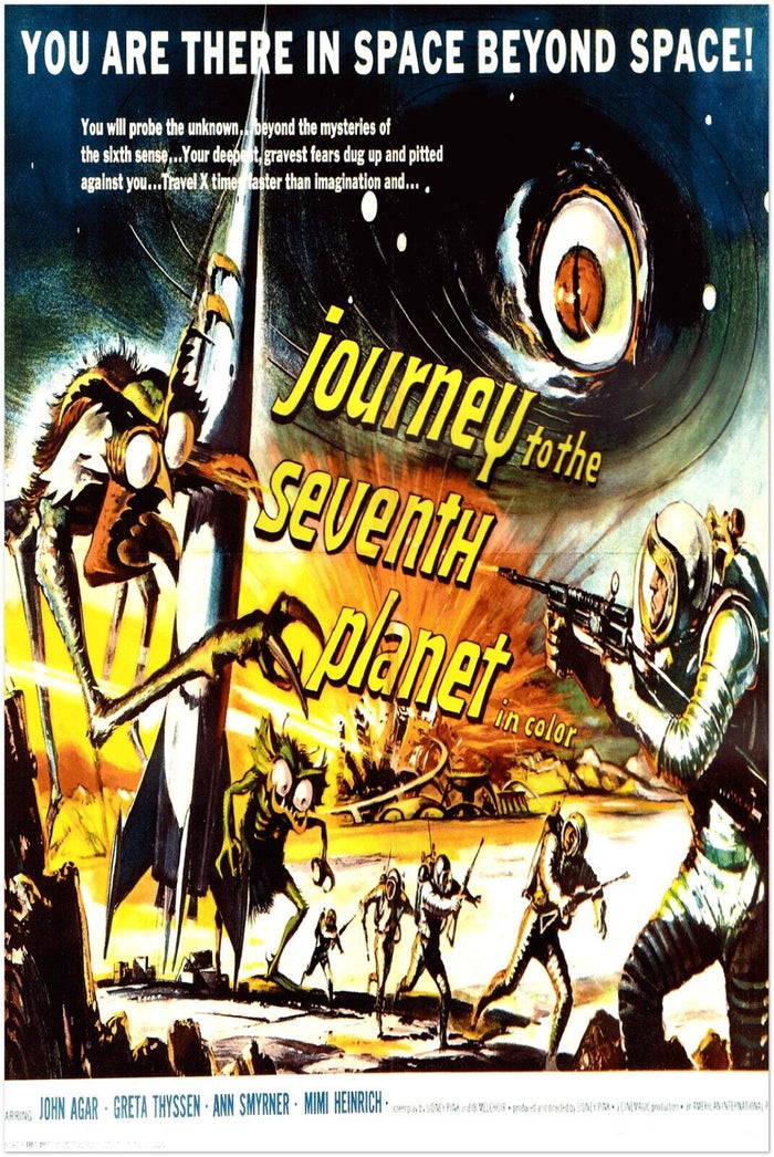 Journey to the Seventh Planet  - Vintage Horror Movie Poster