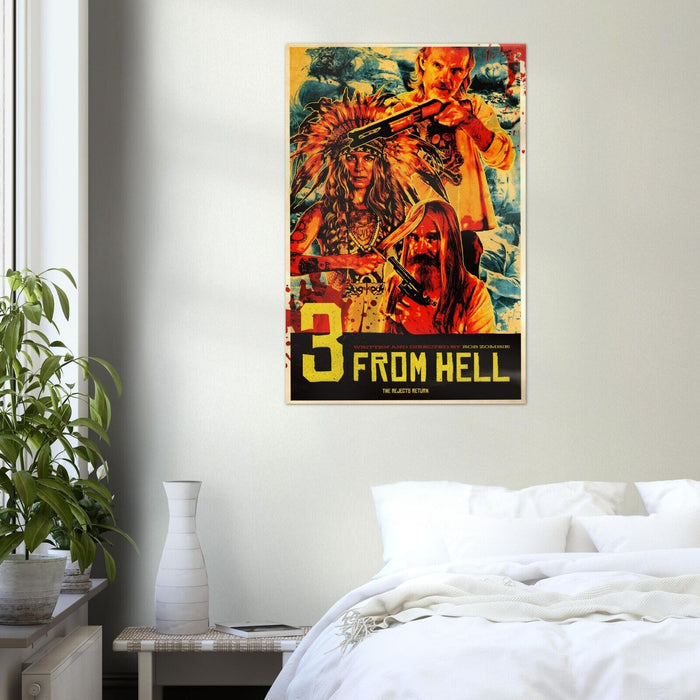 3 from Hell - Rob Zombie - Vintage Horror Movie Poster