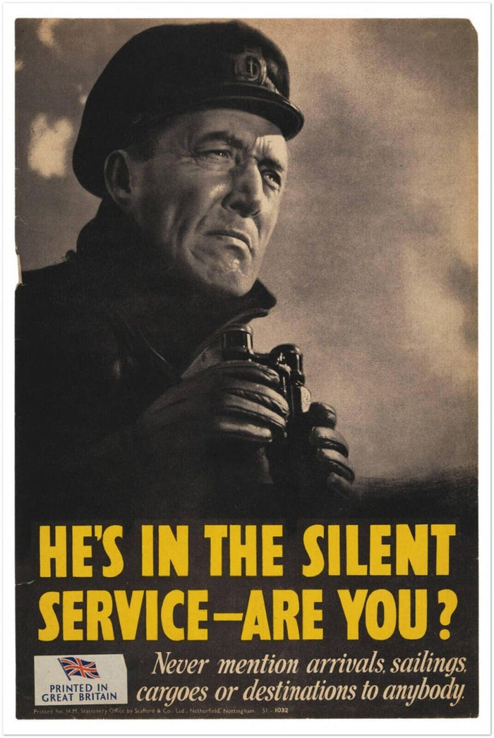 Silent Service - World War 2 Poster - WW2 Vintage War Posters