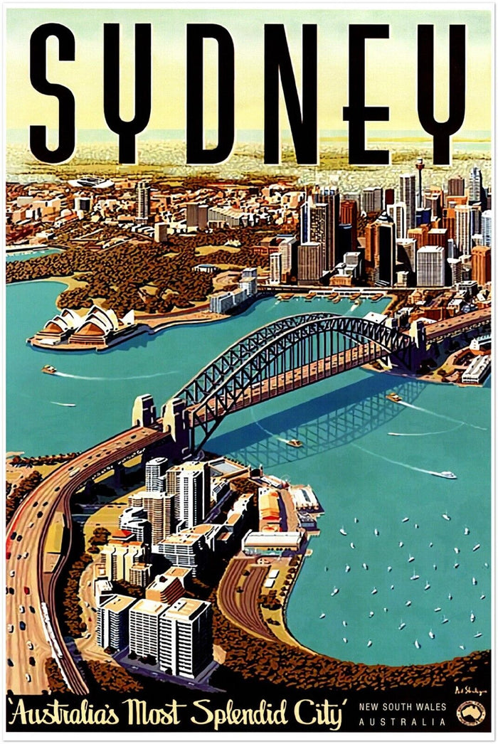 Sydney - Australia- Vintage Travel Poster #1