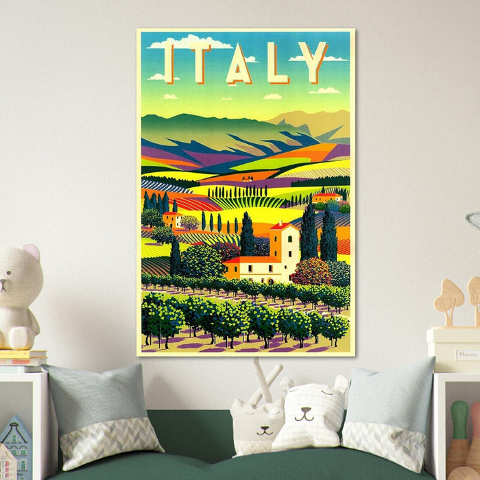 Italy  - Vintage Travel Poster