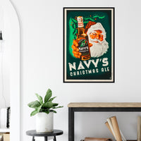 Navy's Christmas Ale - Christmas Holiday Beer Wine Poster Advertisement