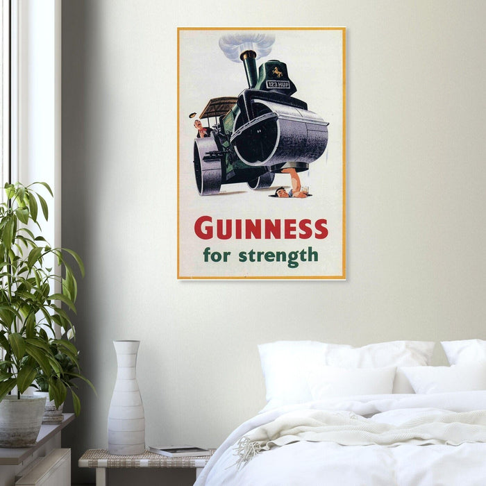 Guinness for Strength  - Vintage Advertising Poster - Beer and Wine Print